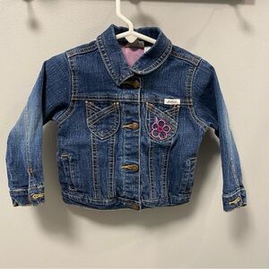 Levi Strauss baby girl jean, snap button jacket